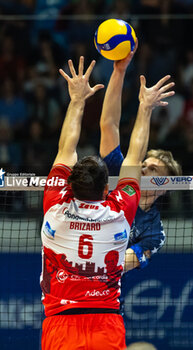 2024-10-05 - Luka Marttila (Mint Vero Volley Monza) during Serie A1 Men's Volleyball Championship between Mint Vero Volley Monza vs Gas Sales Piacenza at Opiquad Arena, Monza, Italy on October 5, 2024 - VERO VOLLEY MONZA VS GAS SALES BLUENERGY PIACENZA - SUPERLEAGUE SERIE A - VOLLEYBALL