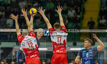 2024-10-05 - Luka Marttila (Mint Vero Volley Monza) during Serie A1 Men's Volleyball Championship between Mint Vero Volley Monza vs Gas Sales Piacenza at Opiquad Arena, Monza, Italy on October 5, 2024 - VERO VOLLEY MONZA VS GAS SALES BLUENERGY PIACENZA - SUPERLEAGUE SERIE A - VOLLEYBALL