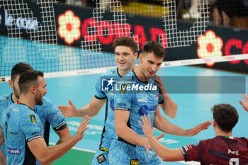 2024-10-20 - cisterna volley rejoices - SIR SUSA VIM PERUGIA VS CISTERNA VOLLEY - SUPERLEAGUE SERIE A - VOLLEYBALL