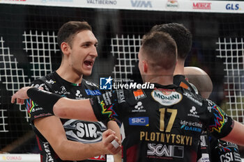 2024-10-20 - roberto russo (sir susa vim perugia) rejoices - SIR SUSA VIM PERUGIA VS CISTERNA VOLLEY - SUPERLEAGUE SERIE A - VOLLEYBALL