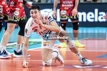 2024-10-27 - Exultation by Alessandro Michieletto - Itas Trentino - ITAS TRENTINO VS SIR SUSA VIM PERUGIA - SUPERLEAGUE SERIE A - VOLLEYBALL