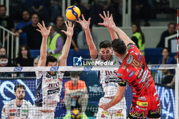 2024-10-27 - Block by Alessandro Michieletto - Itas Trentino - ITAS TRENTINO VS SIR SUSA VIM PERUGIA - SUPERLEAGUE SERIE A - VOLLEYBALL