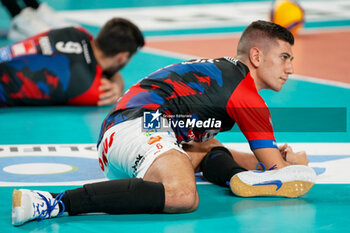 2024-10-27 - Bissotto Francesco( Cucine Lube Civitanova - Cisterna Volley ) - CUCINE LUBE CIVITANOVA VS CISTERNA VOLLEY - SUPERLEAGUE SERIE A - VOLLEYBALL