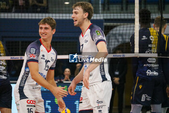 2024-10-27 - PAOLO PORRO AND FERRE REGGERS (POWERVOLLEY MILANO) - ALLIANZ MILANO VS RANA VERONA - SUPERLEAGUE SERIE A - VOLLEYBALL