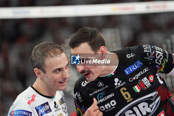 03/11/2024 - giannelli simone (sir susa vim perugia) massimo colaci (sir susa vim perugia) - SIR SUSA VIM PERUGIA VS CUCINE LUBE CIVITANOVA - SUPERLEGA SERIE A - VOLLEY