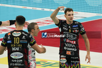 03/11/2024 - loser agustin(sir susa vim perugia) rejoices - SIR SUSA VIM PERUGIA VS CUCINE LUBE CIVITANOVA - SUPERLEGA SERIE A - VOLLEY