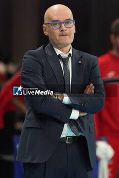 03/11/2024 - medei giampaolo (coach cucine lube civitanova) - SIR SUSA VIM PERUGIA VS CUCINE LUBE CIVITANOVA - SUPERLEGA SERIE A - VOLLEY