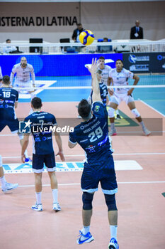 03/11/2024 - Nedeljkovic Aleksander serve (Cisterna Volley) - CISTERNA VOLLEY VS SONEPAR PADOVA - SUPERLEGA SERIE A - VOLLEY