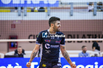 03/11/2024 - Bayram Efe exultation (Cisterna Volley) - CISTERNA VOLLEY VS SONEPAR PADOVA - SUPERLEGA SERIE A - VOLLEY