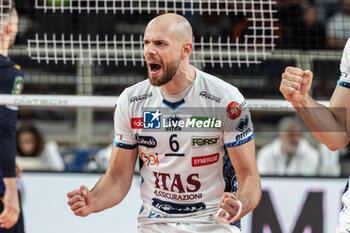 10/11/2024 - Exultation of Riccardo Sbertoli - Itas Trentino - ITAS TRENTINO VS RANA VERONA - SUPERLEGA SERIE A - VOLLEY