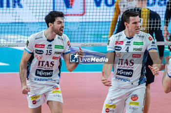 10/11/2024 - Exultation of Daniele Lavia and Jan Kozamernik - Itas Trentino - ITAS TRENTINO VS RANA VERONA - SUPERLEGA SERIE A - VOLLEY