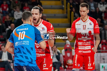 10/11/2024 - Exultation Brizard Antoine (Gas SAles Piacenza) - CUCINE LUBE CIVITANOVA VS GAS SALES BLUENERGY PIACENZA - SUPERLEGA SERIE A - VOLLEY