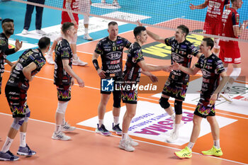 10/11/2024 - Sir Perugia exultation. - GIOIELLA PRISMA TARANTO VS SIR SUSA VIM PERUGIA - SUPERLEGA SERIE A - VOLLEY