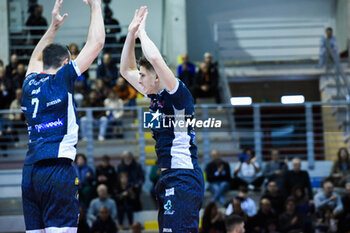 16/11/2024 - Faure Theo, Ramon Jordi exultation (Cisterna Volley) - CISTERNA VOLLEY VS GIOIELLA PRISMA TARANTO - SUPERLEGA SERIE A - VOLLEY