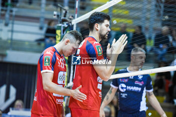 16/11/2024 - Zimmermann Jan, Alonso Roamy (Gioiella Prisma Taranto) - CISTERNA VOLLEY VS GIOIELLA PRISMA TARANTO - SUPERLEGA SERIE A - VOLLEY