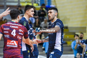 16/11/2024 - Faure Theo exultation (Cisterna Volley) - CISTERNA VOLLEY VS GIOIELLA PRISMA TARANTO - SUPERLEGA SERIE A - VOLLEY