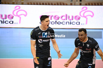 16/11/2024 - Faure Theo exultation (Cisterna Volley) - CISTERNA VOLLEY VS GIOIELLA PRISMA TARANTO - SUPERLEGA SERIE A - VOLLEY