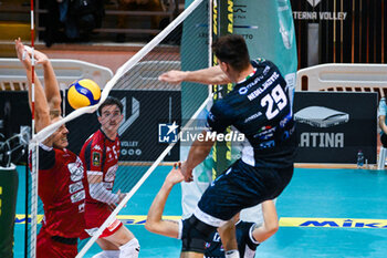 16/11/2024 - Nedeljkovic Aleksandar attack (Cisterna Volley) - CISTERNA VOLLEY VS GIOIELLA PRISMA TARANTO - SUPERLEGA SERIE A - VOLLEY