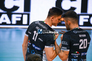 16/11/2024 - Faure Theo, Bayram Efe (Cisterna Volley) - CISTERNA VOLLEY VS GIOIELLA PRISMA TARANTO - SUPERLEGA SERIE A - VOLLEY