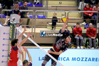 2024-11-24 - Lagumdzija Adis Lube Civitanova in attack. - GIOIELLA PRISMA TARANTO VS CUCINE LUBE CIVITANOVA - SUPERLEAGUE SERIE A - VOLLEYBALL