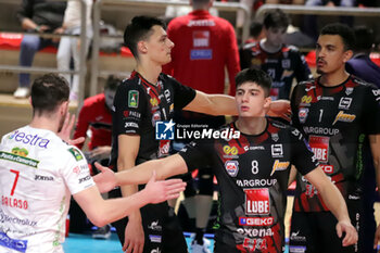 2024-11-24 - Lube Civitanova exultation. - GIOIELLA PRISMA TARANTO VS CUCINE LUBE CIVITANOVA - SUPERLEAGUE SERIE A - VOLLEYBALL