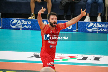 07/11/2024 - DAMIANO CATANIA (POWERVOLLEY MILANO) - ALLIANZ MILANO VS CISTERNA VOLLEY - SUPERLEGA SERIE A - VOLLEY