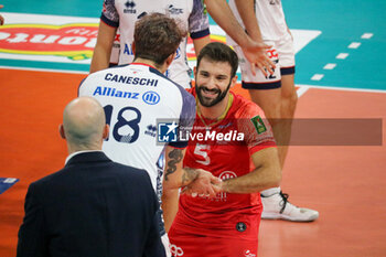 07/11/2024 - EDOARDO CANESCHI AND DAMIANO CATANIA (POWERVOLLEY MILANO) - ALLIANZ MILANO VS CISTERNA VOLLEY - SUPERLEGA SERIE A - VOLLEY