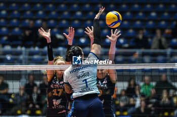 2024-01-10 - Bruna Honorio of Chemik Police in action during CEV Volleball Cup match between Reale Mutua Fenera Chieri '76 vs Grupa Azoty Chemik Police Women on 10 January 2024 at the PalaGianni Asti, Torino - REALE MUTUA FENERA CHIERI'76 VS GRUPA AZOTY CHEMIK POLICE - CEV CUP WOMEN - VOLLEYBALL