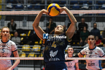 2024-01-10 - Rachele Morello of Chieri '76 in action during CEV Volleball Cup match between Reale Mutua Fenera Chieri '76 vs Grupa Azoty Chemik Police Women on 10 January 2024 at the PalaGianni Asti, Torino - REALE MUTUA FENERA CHIERI'76 VS GRUPA AZOTY CHEMIK POLICE - CEV CUP WOMEN - VOLLEYBALL