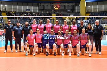 2024-02-21 - Levallois Paris Saint Cloud roster during CEV Volleyball Cup Women match between Reale Mutua Fener Chieri '76 and Levallois Paris Saint Cloud at PalaRuffini, Torino - REALE MUTUA TENERA CHIERI 76 VS LEVALLOIS PARIS SAINT CLOUD - CEV CUP WOMEN - VOLLEYBALL