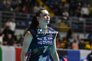 2024-02-21 - Romy Jatzko of Chieri '76 during CEV Volleyball Cup Women match between Reale Mutua Fener Chieri '76 and Levallois Paris Saint Cloud at PalaRuffini, Torino - REALE MUTUA TENERA CHIERI 76 VS LEVALLOIS PARIS SAINT CLOUD - CEV CUP WOMEN - VOLLEYBALL