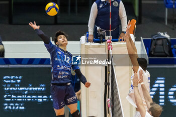 2024-01-17 - Spike of Ran Takahashi (Vero Volley Monza) during CEV Volleyball Cup Men 2024 match between Mint VeroVolley Monza and Levski Sofia at Opiquad Arena, Monza, Italy on January 17, 2024 - MINT VERO VOLLEY MONZA VS LEVSKI SOFIA - CHALLENGE CUP MEN - VOLLEYBALL