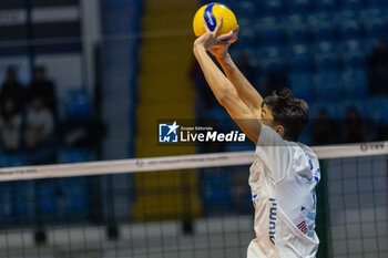 2024-01-17 - Simeon Nikolov (Levski Sofia) in action during CEV Volleyball Cup Men 2024 match between Mint VeroVolley Monza and Levski Sofia at Opiquad Arena, Monza, Italy on January 17, 2024 - MINT VERO VOLLEY MONZA VS LEVSKI SOFIA - CHALLENGE CUP MEN - VOLLEYBALL