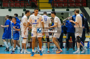 17/01/2024 - Players of Levski Sofia during CEV Volleyball Cup Men 2024 match between Mint VeroVolley Monza and Levski Sofia at Opiquad Arena, Monza, Italy on January 17, 2024 - MINT VERO VOLLEY MONZA VS LEVSKI SOFIA - CHALLENGE CUP MEN - VOLLEY