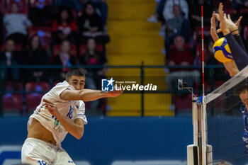 2024-01-17 - Spike of Venislav Antov (Levski Sofia) during CEV Volleyball Cup Men 2024 match between Mint VeroVolley Monza and Levski Sofia at Opiquad Arena, Monza, Italy on January 17, 2024 - MINT VERO VOLLEY MONZA VS LEVSKI SOFIA - CHALLENGE CUP MEN - VOLLEYBALL