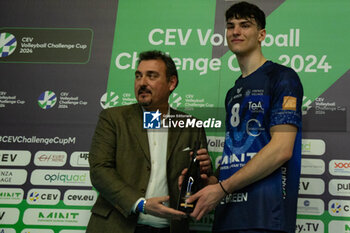 17/01/2024 - MPV Nik Mujanovic (Vero Volley Monza) during CEV Volleyball Cup Men 2024 match between Mint VeroVolley Monza and Levski Sofia at Opiquad Arena, Monza, Italy on January 17, 2024 - MINT VERO VOLLEY MONZA VS LEVSKI SOFIA - CHALLENGE CUP MEN - VOLLEY