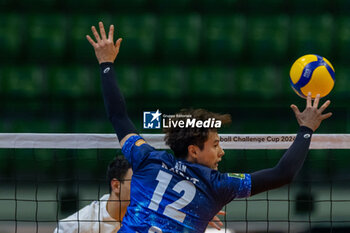 2024-01-17 - Monster block of Ran Takahashi (Vero Volley Monza) during CEV Volleyball Cup Men 2024 match between Mint VeroVolley Monza and Levski Sofia at Opiquad Arena, Monza, Italy on January 17, 2024 - MINT VERO VOLLEY MONZA VS LEVSKI SOFIA - CHALLENGE CUP MEN - VOLLEYBALL