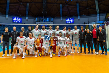 31/01/2024 - Team Galatasay during Semifinal CEV Volleyball Challenge Cup Men 2024 match between Mint VeroVolley Monza and Galatasaray Istanbul at Opiquad Arena, Monza, Italy on January 31, 2024 - MINT VERO VOLLEY MONZA VS GALATASARAY HDI ISTANBUL - CHALLENGE CUP MEN - VOLLEY