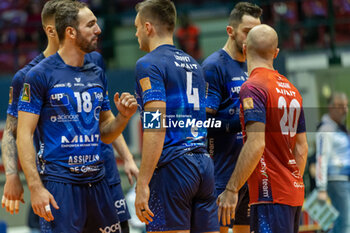 2024-01-31 - Players of Mint Vero Volley Monza during Semifinal CEV Volleyball Challenge Cup Men 2024 match between Mint VeroVolley Monza and Galatasaray Istanbul at Opiquad Arena, Monza, Italy on January 31, 2024 - MINT VERO VOLLEY MONZA VS GALATASARAY HDI ISTANBUL - CHALLENGE CUP MEN - VOLLEYBALL