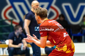 2024-02-27 - Happiness of Jedrzej Gruszczynski (Projekt Warszawa) during Final CEV Challenge Cup Men 2024 match between Mint VeroVolley Monza and Projekt Warszawa at Opiquad Arena, Monza, Italy on February 27, 2024 - FINAL - MINT VERO VOLLEY MONZA VS PROJEKT WARSZAWA - CHALLENGE CUP MEN - VOLLEYBALL