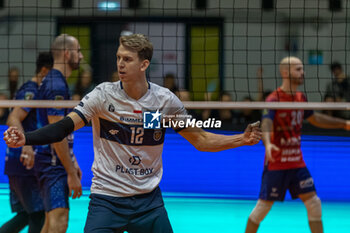 2024-02-27 - Exultation of Artur Szalpuk (Projekt Warszawa) during Final CEV Challenge Cup Men 2024 match between Mint VeroVolley Monza and Projekt Warszawa at Opiquad Arena, Monza, Italy on February 27, 2024 - FINAL - MINT VERO VOLLEY MONZA VS PROJEKT WARSZAWA - CHALLENGE CUP MEN - VOLLEYBALL