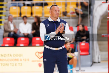 2024-10-09 - Marko Rozej during the CEV Volleyball Challenge Cup 2025 between Roma Volley Club and OK Kelteks on 9 oct 2024 at the Palazzetto dello Sport in Rome. - CEV VOLLEYBALL CHALLENGE CUP 2025 - CHALLENGE CUP MEN - VOLLEYBALL