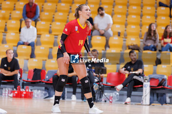 2024-10-09 - Giorgia Zannoni of Roma Volley Club during the CEV Volleyball Challenge Cup 2025 between Roma Volley Club and OK Kelteks on 9 oct 2024 at the Palazzetto dello Sport in Rome. - CEV VOLLEYBALL CHALLENGE CUP 2025 - CHALLENGE CUP MEN - VOLLEYBALL