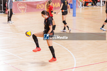 2024-10-09 - Sladjana Mirkovic of Roma Volley Club during the CEV Volleyball Challenge Cup 2025 between Roma Volley Club and OK Kelteks on 9 oct 2024 at the Palazzetto dello Sport in Rome. - CEV VOLLEYBALL CHALLENGE CUP 2025 - CHALLENGE CUP MEN - VOLLEYBALL