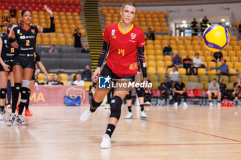 2024-10-09 - Giorgia Zannoni of Roma Volley Club during the CEV Volleyball Challenge Cup 2025 between Roma Volley Club and OK Kelteks on 9 oct 2024 at the Palazzetto dello Sport in Rome. - CEV VOLLEYBALL CHALLENGE CUP 2025 - CHALLENGE CUP MEN - VOLLEYBALL