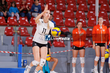 2024-10-09 - Karla Burđelez of OK Karlovac during the CEV Volleyball Challenge Cup 2025 between Roma Volley Club and OK Kelteks on 9 oct 2024 at the Palazzetto dello Sport in Rome. - CEV VOLLEYBALL CHALLENGE CUP 2025 - CHALLENGE CUP MEN - VOLLEYBALL