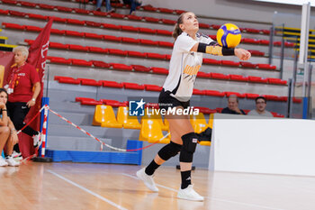 2024-10-09 - Giorgia Zannoni of Roma Volley Club during the CEV Volleyball Challenge Cup 2025 between Roma Volley Club and OK Kelteks on 9 oct 2024 at the Palazzetto dello Sport in Rome. - CEV VOLLEYBALL CHALLENGE CUP 2025 - CHALLENGE CUP MEN - VOLLEYBALL