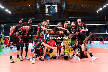 2024-01-17 - Cucine Lube Civitanova's group photo after the match - CUCINE LUBE CIVITANOVA VS GREENYARD MAASEIK - CHAMPIONS LEAGUE MEN - VOLLEYBALL