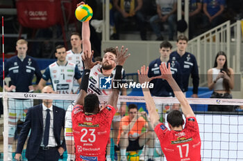 2024-03-13 - Attack of Kamil Rychlicki of ITAS Trentino Volley during the match between ITAS Trentino Volley and Cucine Lube Civitanova, semifinals of CEV Men Volley Champions League 2023/2024 at Il T Quotidiano Arena on March 13, 2024, Trento, Italy. - SEMILFINALS - ITAS TRENTINO VS CUCINE LUBE CIVITANOVA - CHAMPIONS LEAGUE MEN - VOLLEYBALL