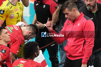 2024-03-13 - Gianlorenzo Blengini head coach of Cucine Lube Civitanova during the match between ITAS Trentino Volley and Cucine Lube Civitanova, semifinals of CEV Men Volley Champions League 2023/2024 at Il T Quotidiano Arena on March 13, 2024, Trento, Italy. - SEMILFINALS - ITAS TRENTINO VS CUCINE LUBE CIVITANOVA - CHAMPIONS LEAGUE MEN - VOLLEYBALL